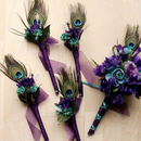 10PCS Craft Natural Peacock Tail Eyes Feathers 8-12 Inches long for Bouquet