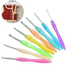 8x Crochet Hook Set Ergonomic Yarn Grip Kit Knitting Sewing Needle Soft O0R0