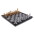 Portable Chess Folding Magnetic Board Chess Pieces Game Set DIY Kids Intelligent