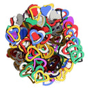 Metalic Sparkle Heart Table Scatter Confetti Party Decor Multicolor