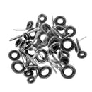 40pcs Fishing Rod Eye Ring Guides Replacement Single Leg Guides for Raft Rod,