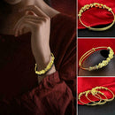 Retro Bangle Ethnic Style Brass Sweet Bracelet Luxury Gifts Birthday Jewelry