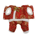 Red Chinese Style New Year Festive Dog Tang Suit Four Legged Jumpsuit S