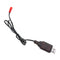 2 Pieces 4.8V USB to JST 2P Female Plug NI-MH/NI-Cd Batteries Charge Cables Cord