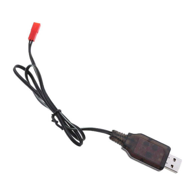 2 Pieces 4.8V USB to JST 2P Female Plug NI-MH/NI-Cd Batteries Charge Cables Cord