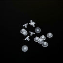 100 Pack Clear Plastic Earring Backs Clutch Earring Pad M5P3