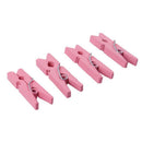100 Mini wooden pegs (Pink) F1K9