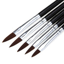 5pcs Kolinsky Sable Brushes Acrylic Nail Brush Professional Nail Art Tool DIY ##