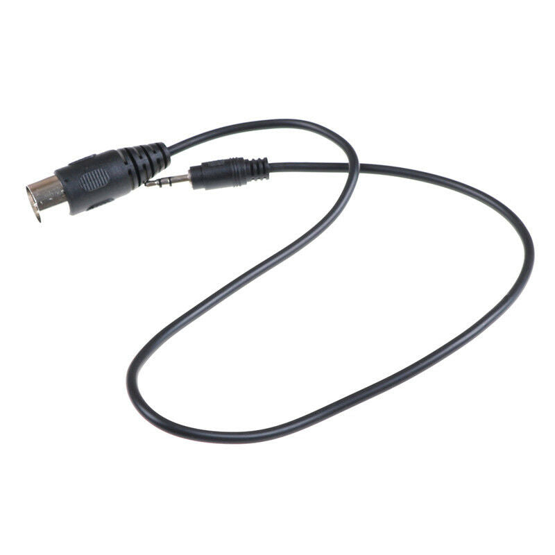 1x DIN 5 Pin Din MIDI Male Plug To 3.5mm Male Stereo Jack Audio Cable 50cm0.5mTO