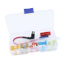 25 Pieces Micro2 Fuses 5A 7.5A 10A 15A 20A 5 Size with Add-A-Circuit Fuse TAP