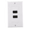 2 Pack HDMI Wall Plate, Dual 2 Port 4K HDMI Component Composite Audio Video