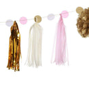 DIY Paper Card String Tassel Ornaments Paper Flower Festival Party Decor