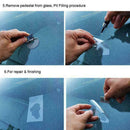 Car Glass Repair Agent Syringe Base Windshield Headlamp Agent Crack Kit Rep M0W6