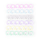 12x Easy Ring Paper Book Loose Leaf Binder Keychain Key Stationery LJ