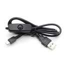 USB to Micro USB Charger Power Cable with On/Off Switch for Raspberry Pi