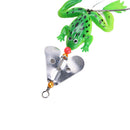 Lot 4pcs Rubber Frog Soft Fishing Lures Bass  Spinner Sinking 9cm 3-9/16inch 3C