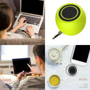 2x Mini Speaker 3W 3.5mm AUX Audio Jack for Mobile Phone Computer Green+Blue