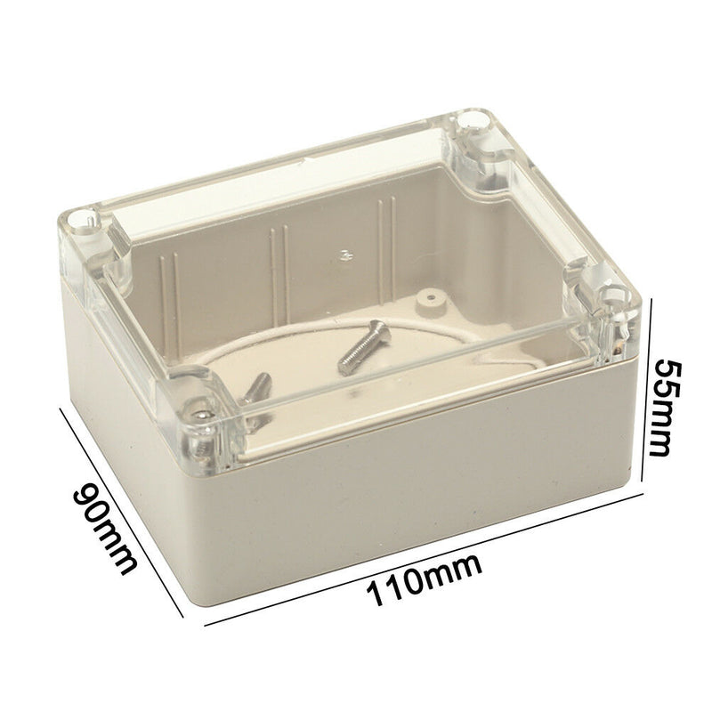 115x90x55 Waterproof Clear Cover Electronic Cable Project Box Enclosure CaseS Bj