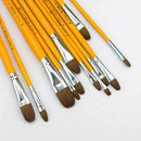 Watercolor Gouache Paint Brushes Pointed Point Nylon Art Set Brush Painting V0V4
