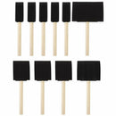 Foam Brush Painting Sponge Tool with Hardwood Handles Pack of 10