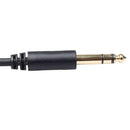 6.35 "1/4" Male Plug To Dual Female Splitter Y Audio