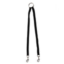 Nylon Double Dual Two Pets Dogs Leash 2 Way Coupler Walk Necklace(Black)