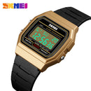 Skmei Fashion Sports Couple Watch Digital Luminous Waterproof Date Pu Strap