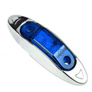 4x Waterproof Blue 3LED Side Marker Lights for Trailer Truck Van Boat 1 SMN