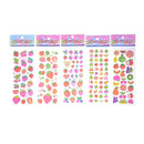 5 Sheets Cute Cartoon Fruits Scrapbooking Bubble Puffy Stickers Reward Kids-O.ES