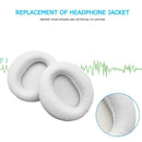 1 Pair Replacement Earpads Earmuffs for COWIN E7/E7 Pro Headphones White