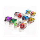 10 PACK Fishing Lures Crankbaits Hooks Minnow Baits Tackle Crank Set USA