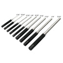9Pcs Steel Multi Size Round Head Pins Punch Set Grip Roll Pins Punch Tool K U5M8