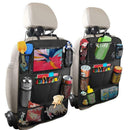 Rear seat storage bag rear seat protection pad with touch screen tablet stand
