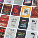 25Pcs Motivational Life Quotes Diary Stickers Skateboard Laptop Luggage DecaJ Gw