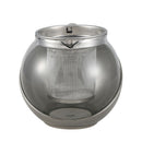 Stainless Steel Glass Faced Modern Teapot Herbal + Tea Leaf Infuser 750ml I7N4