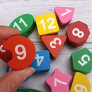 Wooden Puzzles for Toddlers Educational Preschool Puzzles Numbers Shape Color