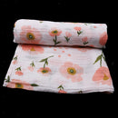 2Pcs Muslin Baby Swaddling Blanket Newborn Infant Cotton Swaddle Towel