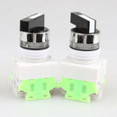 SN9F 2pcs ON/OFF/ON Rotary Three Position Selector Switch Power Ignition LAY37