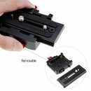 Quick Release Adapter Sliding QR Plate for Manfrotto 577- 501HDV, 500AH, 701HDV