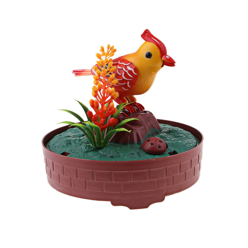 ElectricToys Singing Sounding Birds with Birdcage Electric Parrot Birds Toys