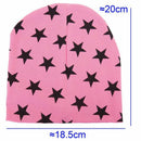 Kids Boys Girls Stars Patterns Soft Cute Knit Hat Beanies Cap pink F1I1
