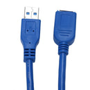 50cm 20" Data Transfer USB 3.0 A Male to Female Extension Cable Blue P5G2