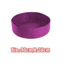 3Pcs 90x30cm Round Raised Garden Bed Planting Grow Bags Container BREATHABLE