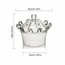 12 PCS Candy Boxes, Plastic Mini Dome with Crown Design Party Decoration Cl