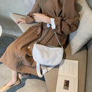 Nylon Women Shoulder Handbags Solid Ladies Travel Messenger Bags (White) A