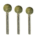 3Pcs Diamond Grinding Head Ball-shape Grinding Wheel Diamond Abrasive Tools