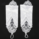 14in white wedding bridal lace fingerless gloves