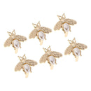 6Pcs Lovely Bee Shape Clasp Turn Lock Metal Hardware for DIY Handbag Shoulder