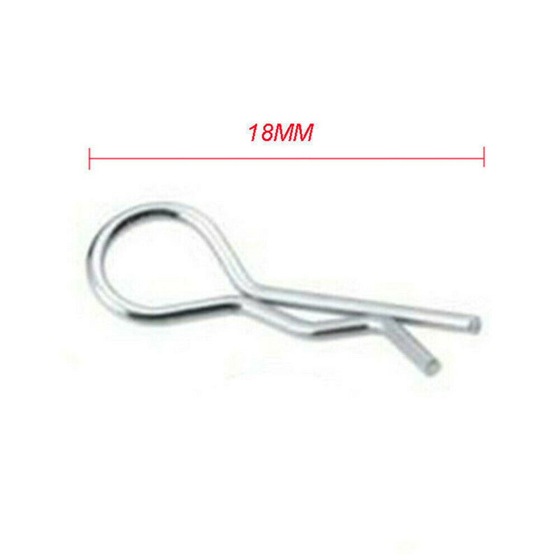 100x Metal Body Shell Clips Buckles For 1/16 HSP Traxxas RC Car Truck Parts Kits