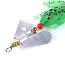 4Pcs/Set Frog Jelly Fishing Lure Spinner Trout Pike Perch Bass Bait Tackle U5L6